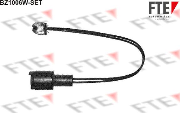 FTE BZ1006W-SET - Contatto segnalazione, Usura past. freno / mat. d'attrito autozon.pro