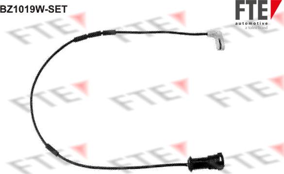 FTE BZ1019W-SET - Contatto segnalazione, Usura past. freno / mat. d'attrito autozon.pro