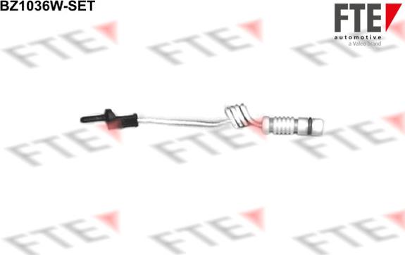 FTE BZ1036W-SET - Contatto segnalazione, Usura past. freno / mat. d'attrito autozon.pro