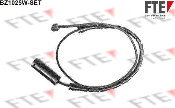 FTE BZ1025W-SET - Contatto segnalazione, Usura past. freno / mat. d'attrito autozon.pro