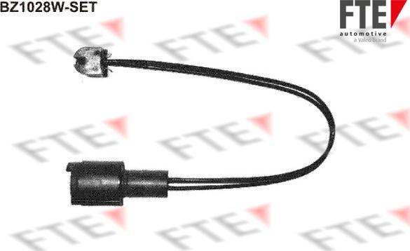 FTE BZ1028W-SET - Contatto segnalazione, Usura past. freno / mat. d'attrito autozon.pro