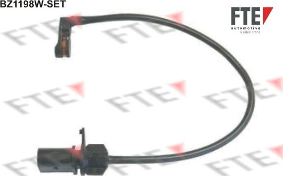 FTE BZ1198W-SET - Contatto segnalazione, Usura past. freno / mat. d'attrito autozon.pro