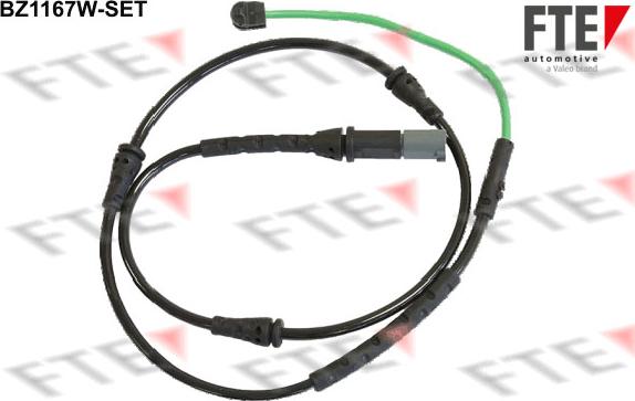 FTE BZ1167W-SET - Contatto segnalazione, Usura past. freno / mat. d'attrito autozon.pro