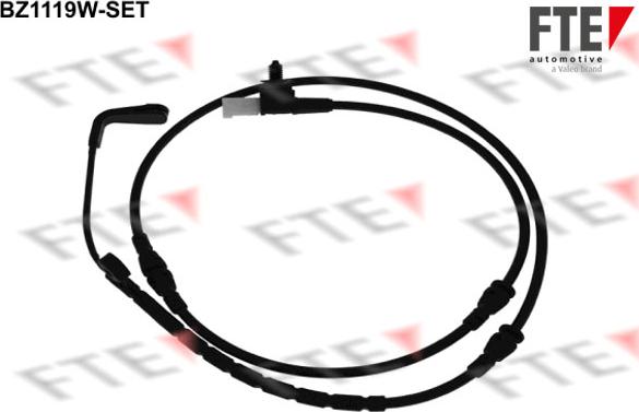 FTE BZ1119W-SET - Contatto segnalazione, Usura past. freno / mat. d'attrito autozon.pro