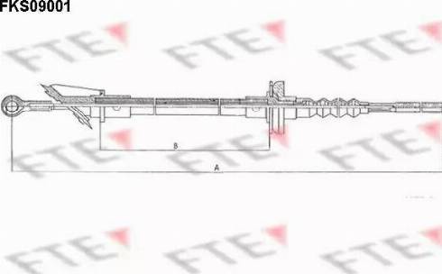 FTE FKS09001 - Cavo comando, Comando frizione autozon.pro