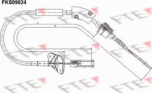 FTE FKS09024 - Cavo comando, Comando frizione autozon.pro