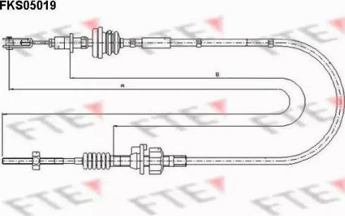 FTE FKS05019 - Cavo comando, Comando frizione autozon.pro