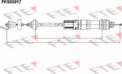 FTE FKS05017 - Cavo comando, Comando frizione autozon.pro