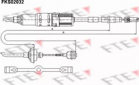 FTE FKS02032 - Cavo comando, Comando frizione autozon.pro