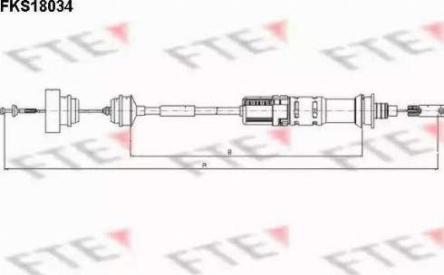 FTE FKS18034 - Cavo comando, Comando frizione autozon.pro