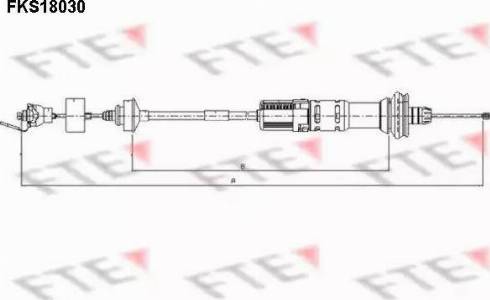 FTE FKS18030 - Cavo comando, Comando frizione autozon.pro