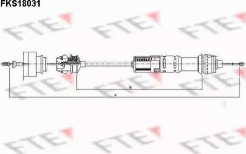 FTE FKS18031 - Cavo comando, Comando frizione autozon.pro