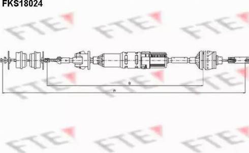 FTE FKS18024 - Cavo comando, Comando frizione autozon.pro