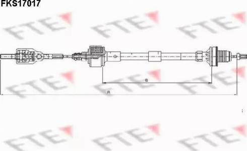 FTE FKS17017 - Cavo comando, Comando frizione autozon.pro