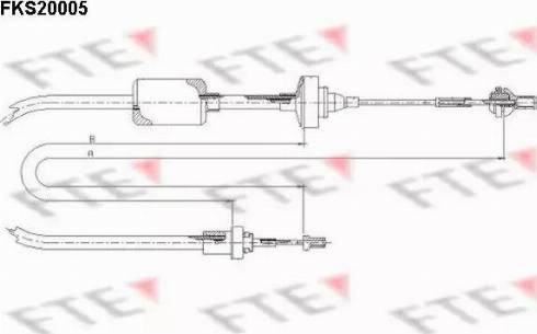 FTE FKS20005 - Cavo comando, Comando frizione autozon.pro