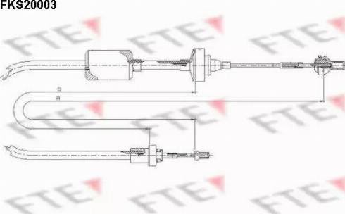 FTE FKS20003 - Cavo comando, Comando frizione autozon.pro