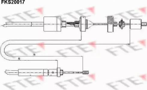FTE FKS20017 - Cavo comando, Comando frizione autozon.pro