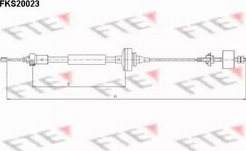 FTE FKS20023 - Cavo comando, Comando frizione autozon.pro