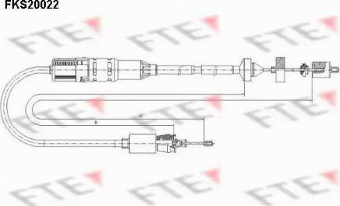 FTE FKS20022 - Cavo comando, Comando frizione autozon.pro