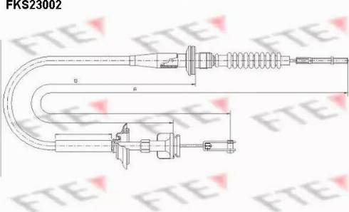 FTE FKS23002 - Cavo comando, Comando frizione autozon.pro