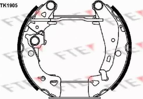 FTE TK1905 - Kit ganasce freno autozon.pro