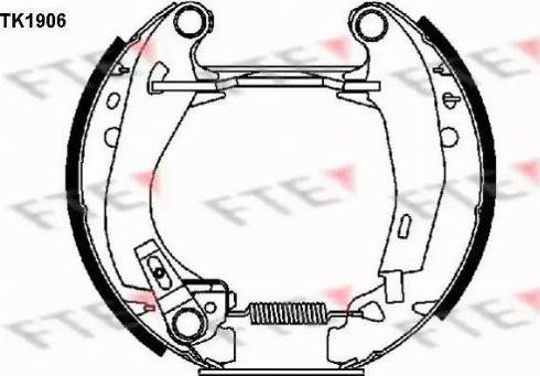 FTE TK1906 - Kit ganasce freno autozon.pro