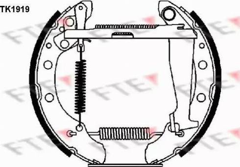 FTE TK1919 - Kit ganasce freno autozon.pro