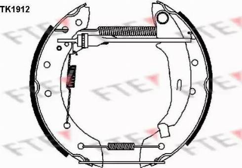 FTE TK1912 - Kit ganasce freno autozon.pro