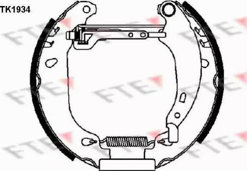 FTE TK1934 - Kit ganasce freno autozon.pro