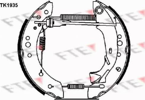 FTE TK1935 - Kit ganasce freno autozon.pro