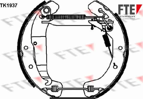 FTE TK1937 - Kit ganasce freno autozon.pro