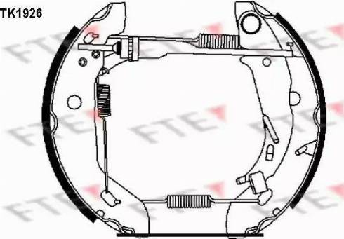 FTE TK1926 - Kit ganasce freno autozon.pro