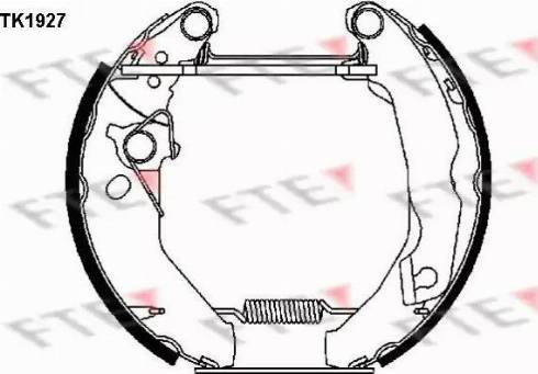 FTE TK1927 - Kit ganasce freno autozon.pro