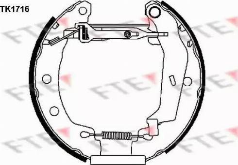 FTE TK1716 - Kit ganasce freno autozon.pro