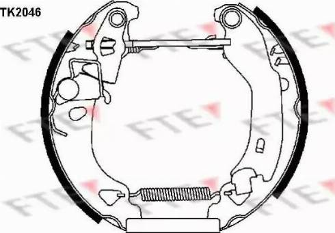 FTE TK2046 - Kit ganasce freno autozon.pro