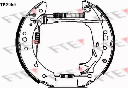 FTE TK2059 - Kit ganasce freno autozon.pro