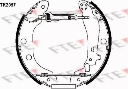 FTE TK2057 - Kit ganasce freno autozon.pro