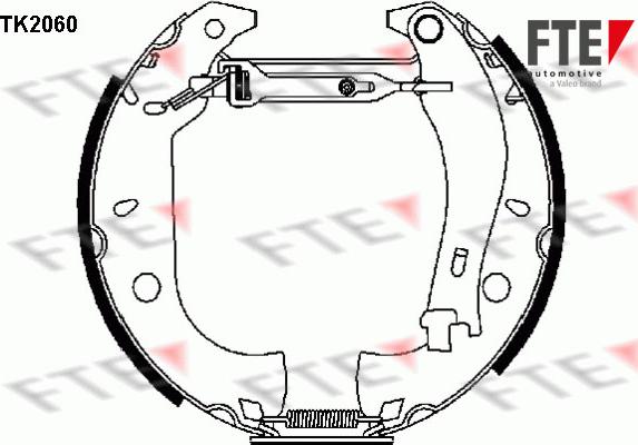 FTE TK2060 - Kit ganasce freno autozon.pro