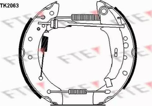 FTE TK2063 - Kit ganasce freno autozon.pro