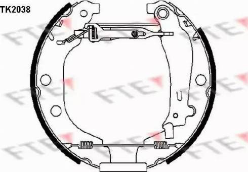 FTE TK2038 - Kit ganasce freno autozon.pro