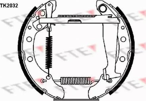 FTE TK2032 - Kit ganasce freno autozon.pro