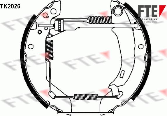 FTE TK2026 - Kit ganasce freno autozon.pro