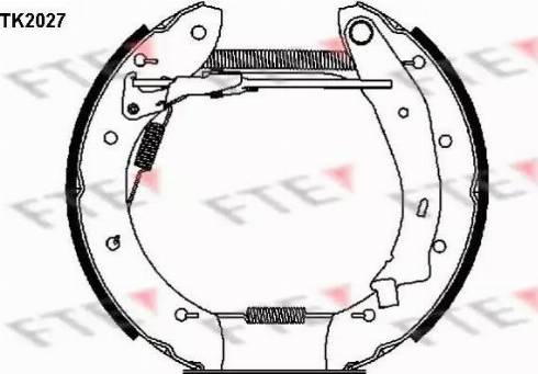 FTE TK2027 - Kit ganasce freno autozon.pro