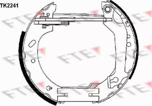 FTE TK2241 - Kit ganasce freno autozon.pro