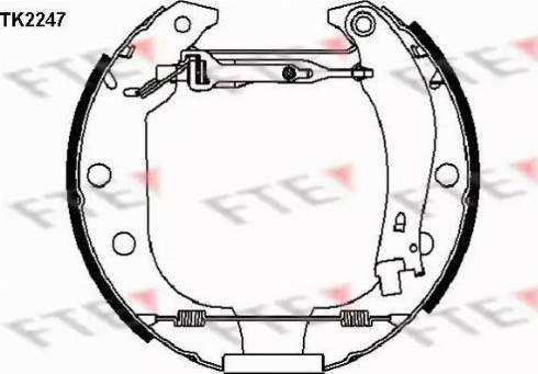 FTE TK2247 - Kit ganasce freno autozon.pro