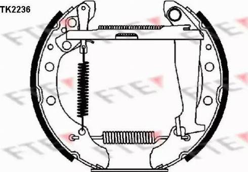 FTE TK2236 - Kit ganasce freno autozon.pro