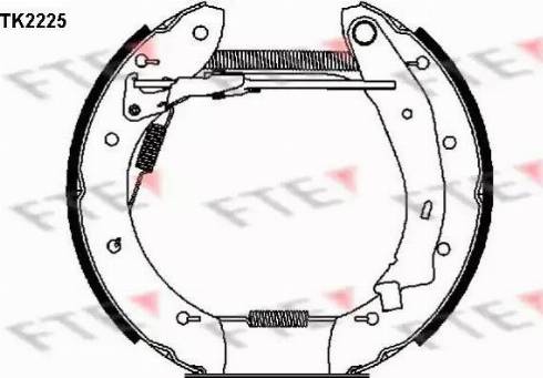 FTE TK2225 - Kit ganasce freno autozon.pro