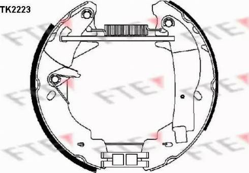 FTE TK2223 - Kit ganasce freno autozon.pro