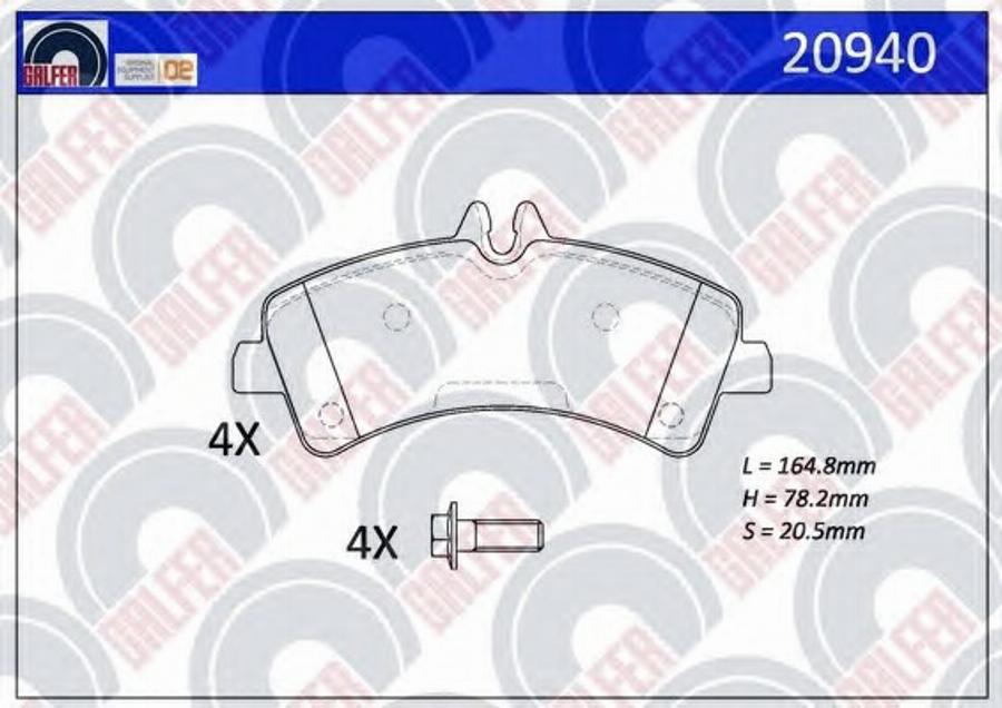 Galfer 20940 - Kit pastiglie freno, Freno a disco autozon.pro