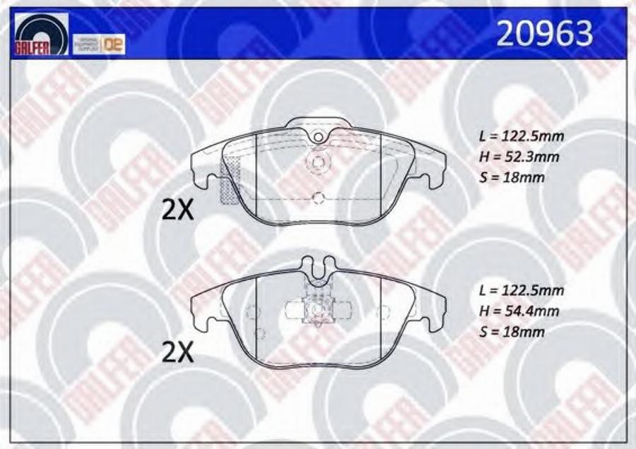 Galfer 20963 - Kit pastiglie freno, Freno a disco autozon.pro